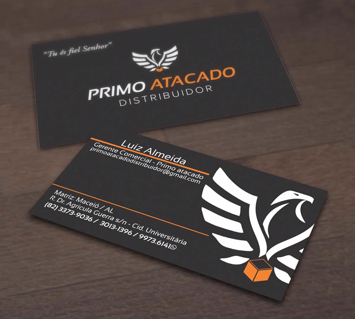 Cartão de visita do distribuidor Primo Atacado